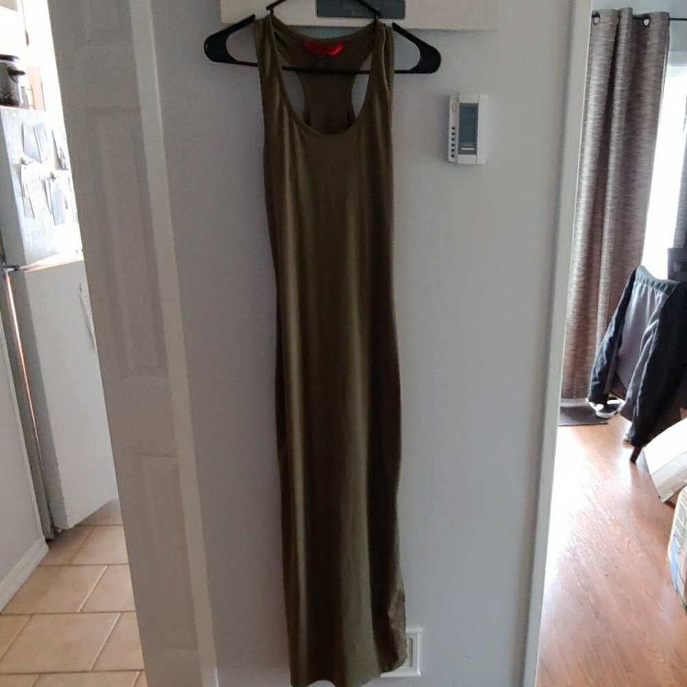 Olive green Maxi dress